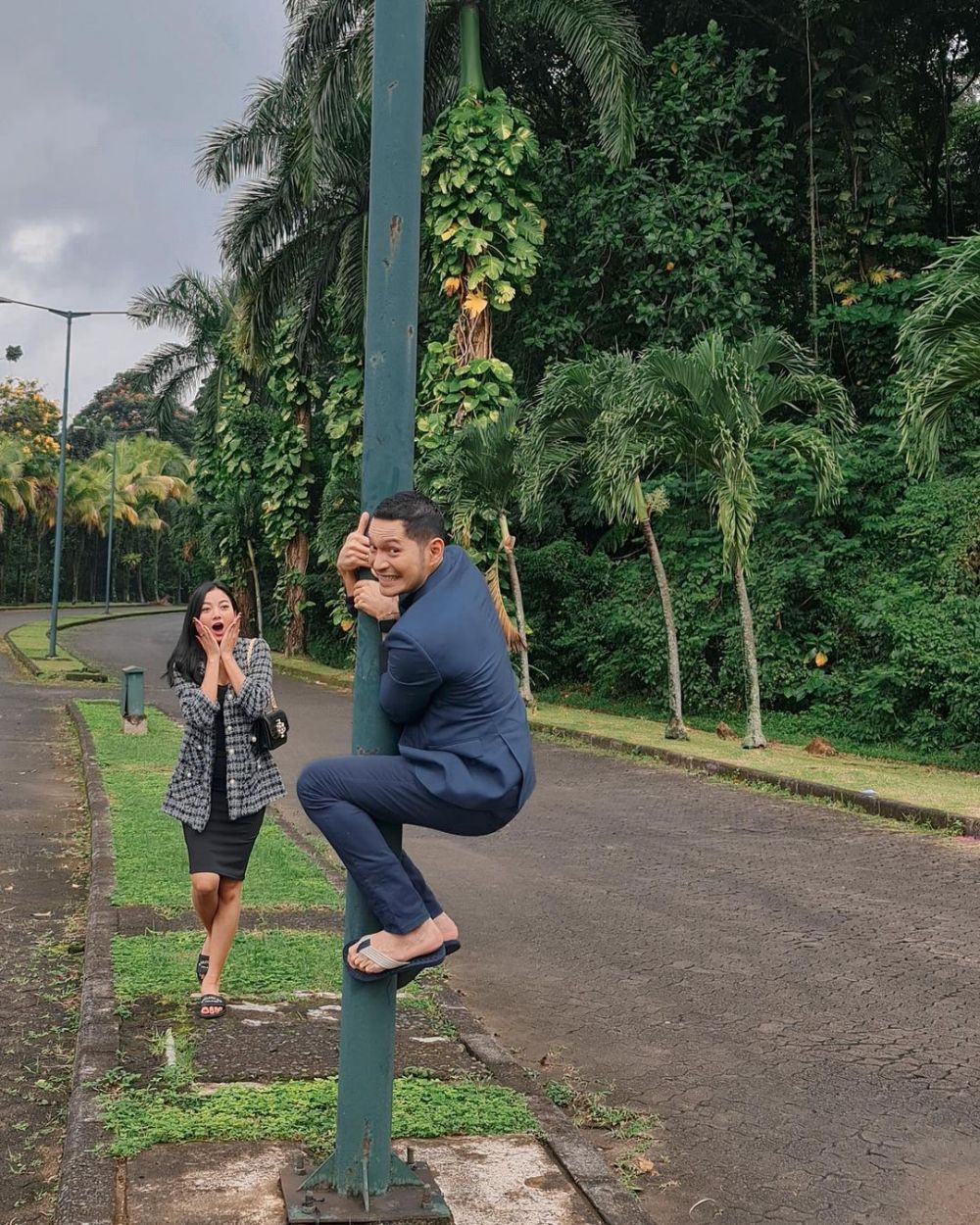 10 Momen kocak Glenca Chysara dan Evan Sanders di luar syuting