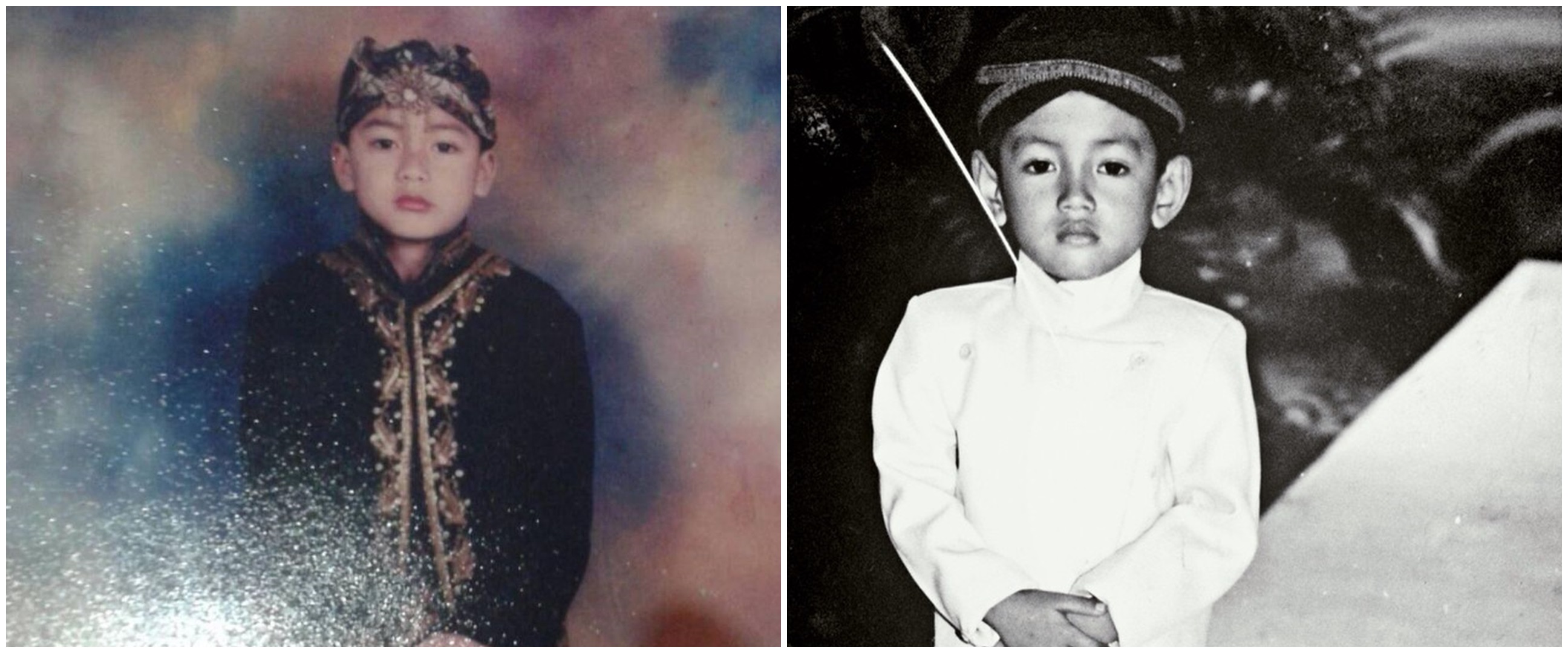 Potret masa kecil 7 seleb cowok dengan busana adat Jawa, gagah banget