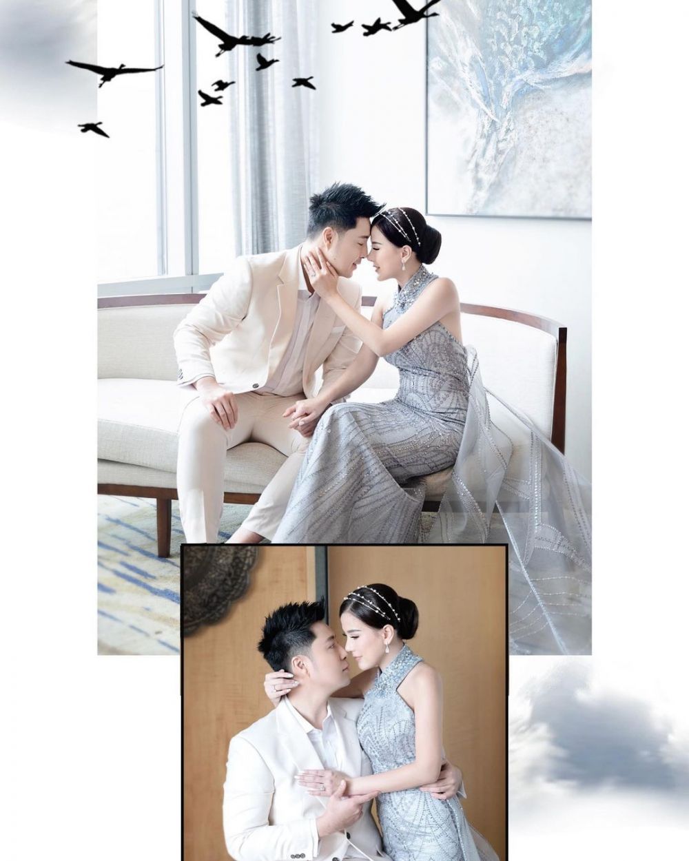 8 Gaya pemotretan Angela Tee & Goldwin Yustantio dalam berbagai tema