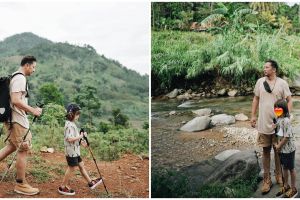 8 Momen Ringgo Agus trekking bareng Bjorka, mandi di curug