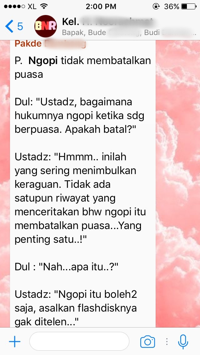 12 Chat broadcast lucu di grup WhatsApp keluarga, receh abis