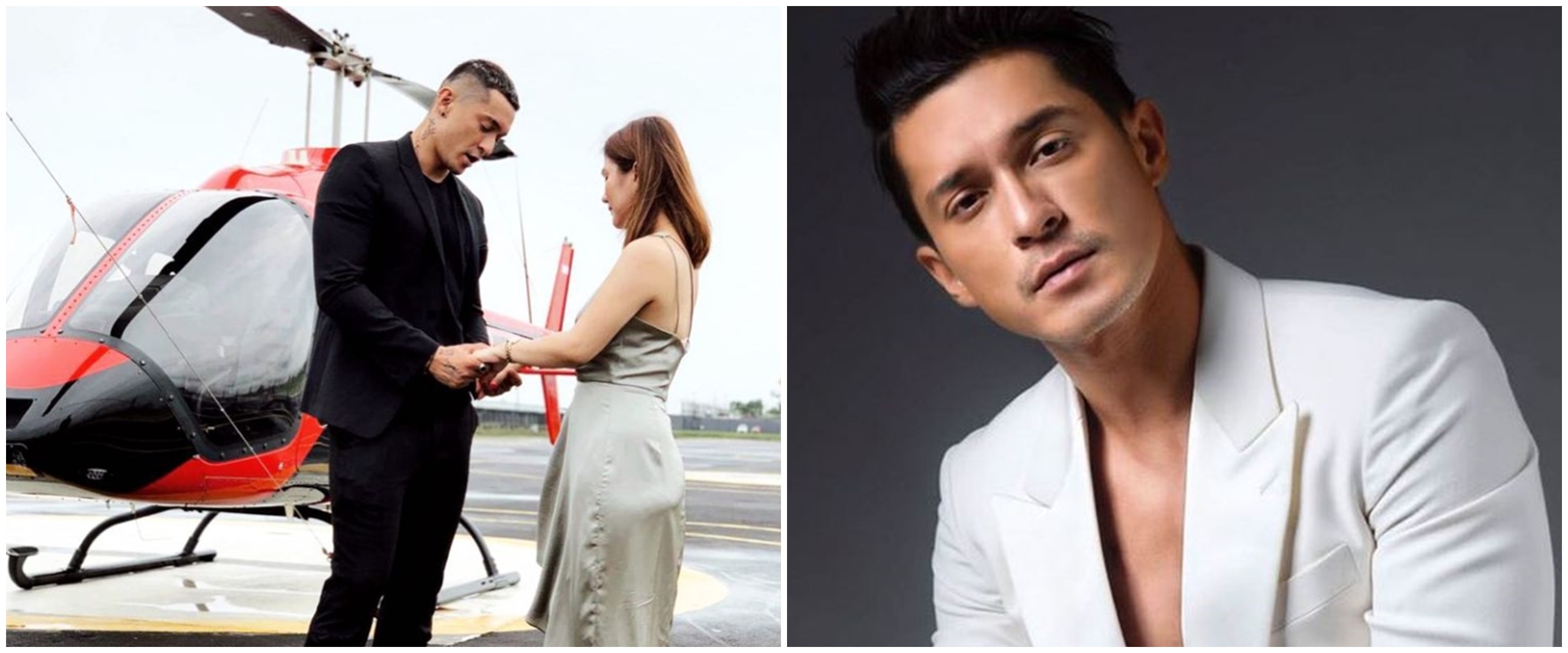 8 Momen Miller Khan lamar kekasih di helikopter, bikin baper