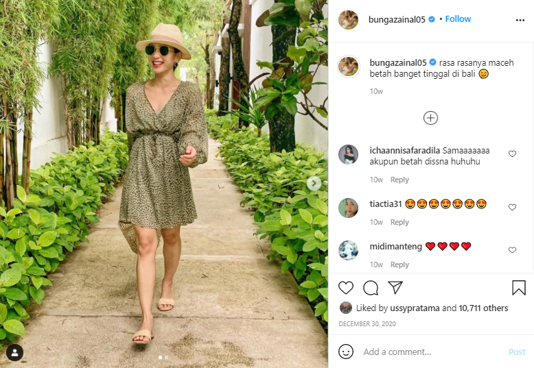 Hampir 3 bulan tinggalkan Jakarta, Bunga Zainal pilih menetap di Bali