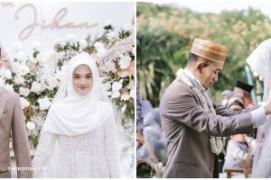 Resmi menikah, ini 10 momen akad Ustaz Syam dan Jihan Ghazali