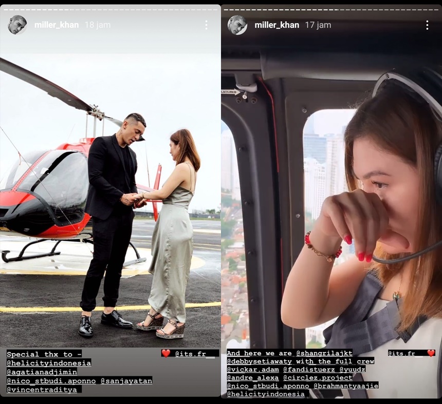 Momen kencan 7 pasangan seleb naik helikopter, romantisnya bikin baper