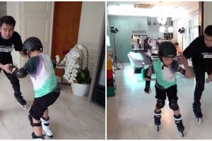 7 Aksi Raffi Ahmad bermain skate di ruang tamu ini tuai pujian