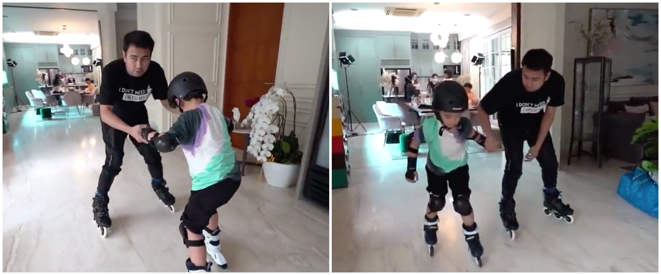 7 Aksi Raffi Ahmad bermain skate di ruang tamu ini tuai pujian