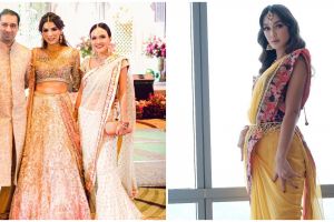 Gaya 11 seleb kondangan kenakan baju India ini bak artis Bollywood