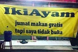 10 Cara promosi rumah makan ini nyelenehnya bikin pembeli gagal paham