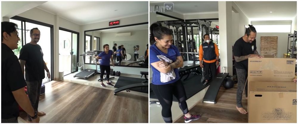 Potret ruang olahraga di rumah 8 seleb, milik Gisel bernuansa pink
