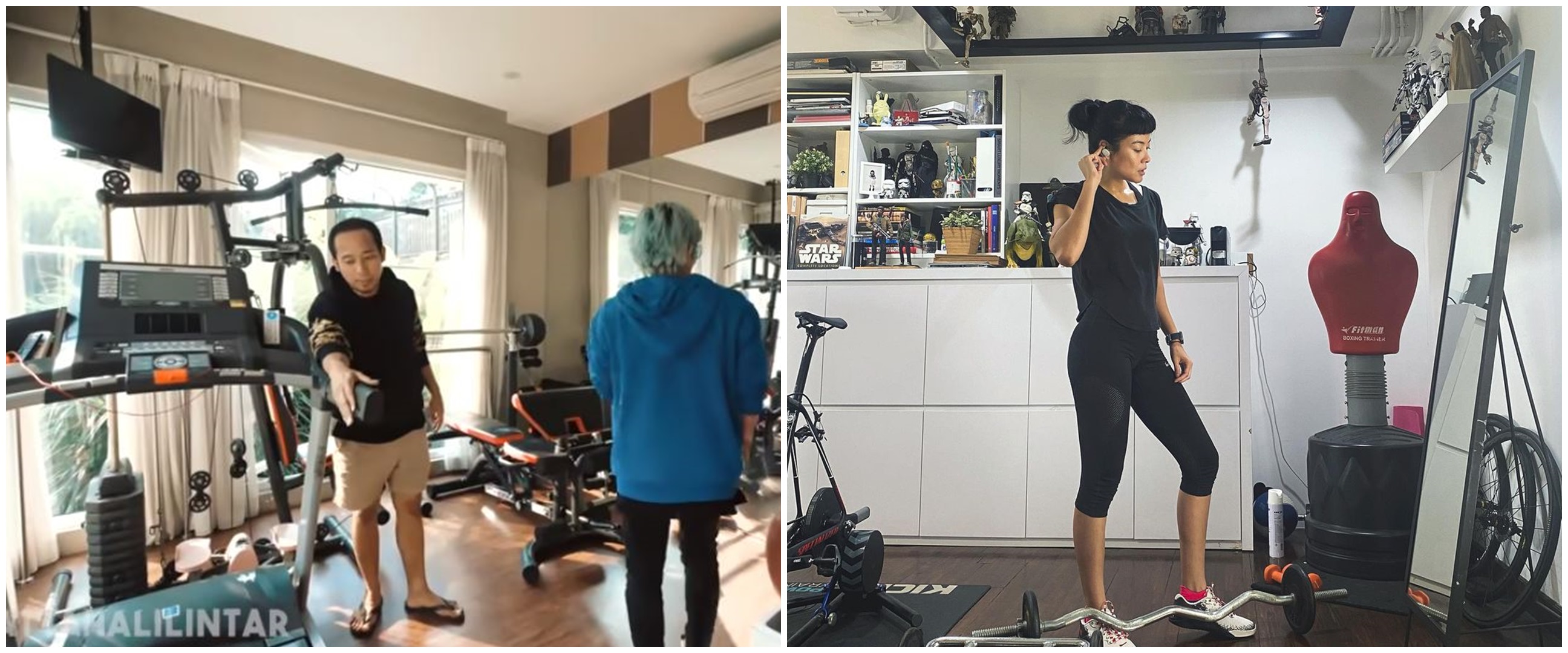 Potret ruang olahraga di rumah 8 seleb, milik Gisel bernuansa pink