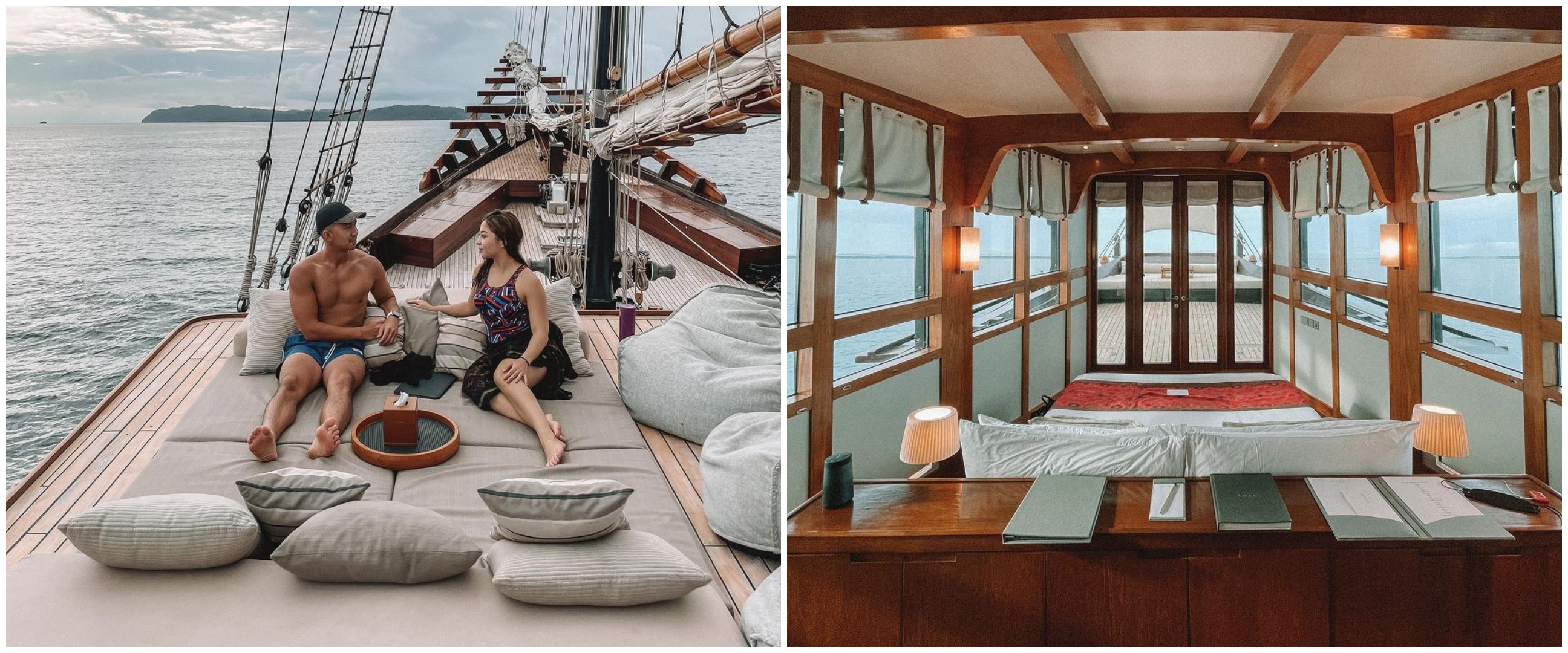 8 Penampakan kapal pinisi yang disewa Nikita Willy di Raja Ampat