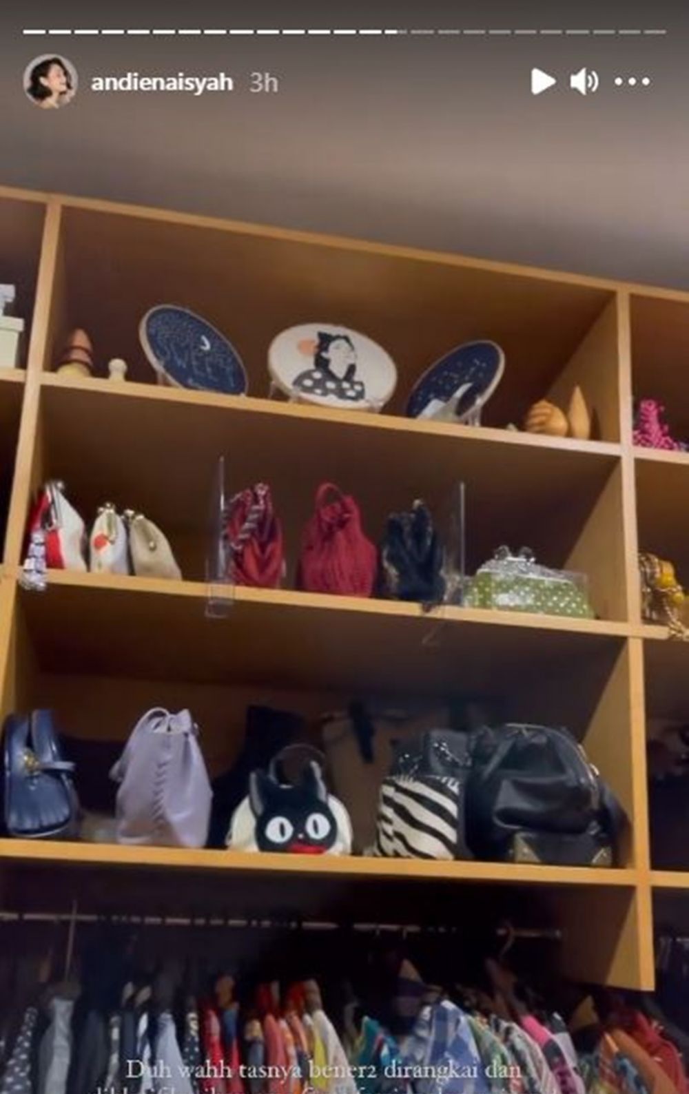 Intip 10 potret walk in closet Andien Aisyah, ada ruang declutter-nya