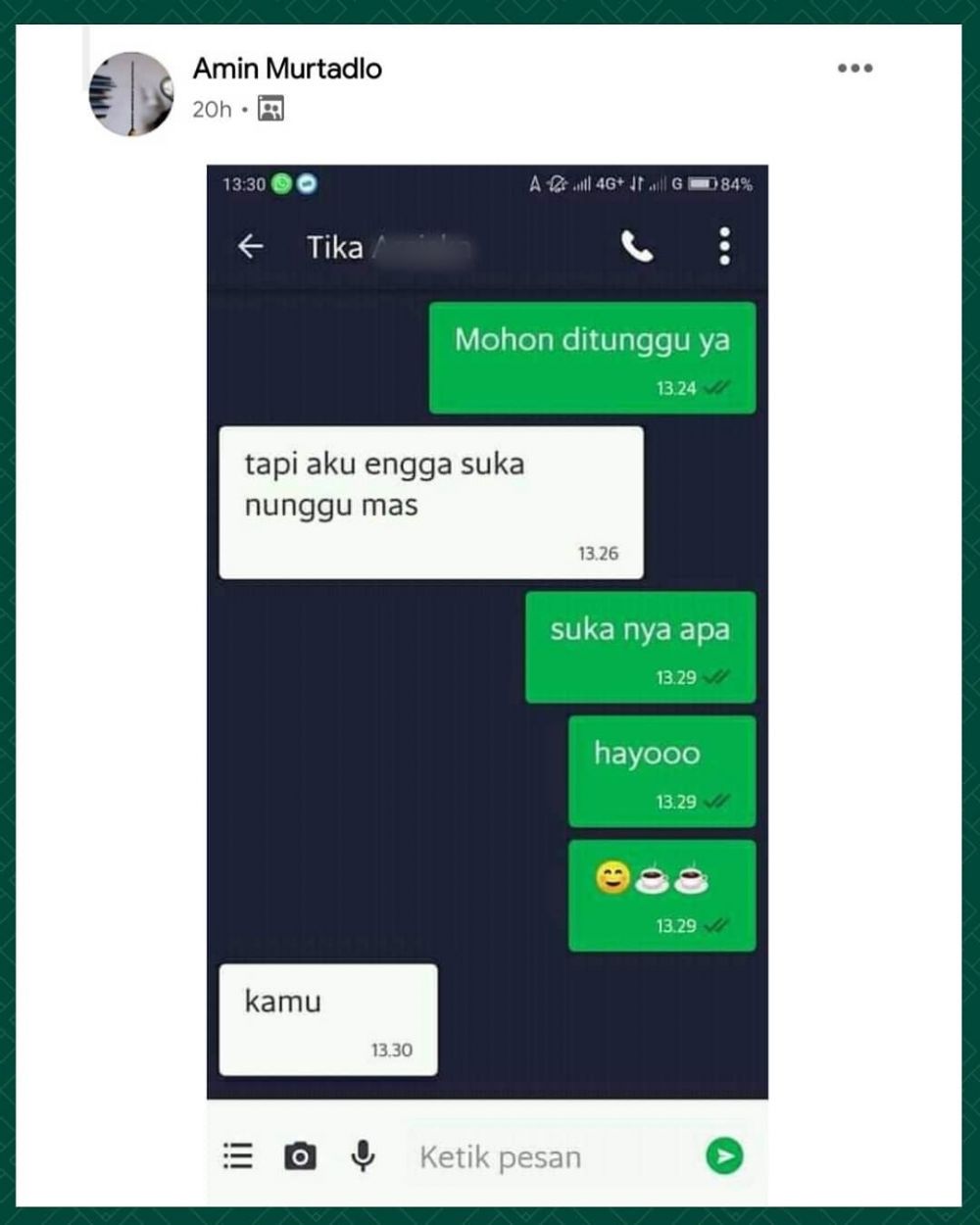 10 Balasan chat lucu dari penumpang ojek online, bikin senyum tipis