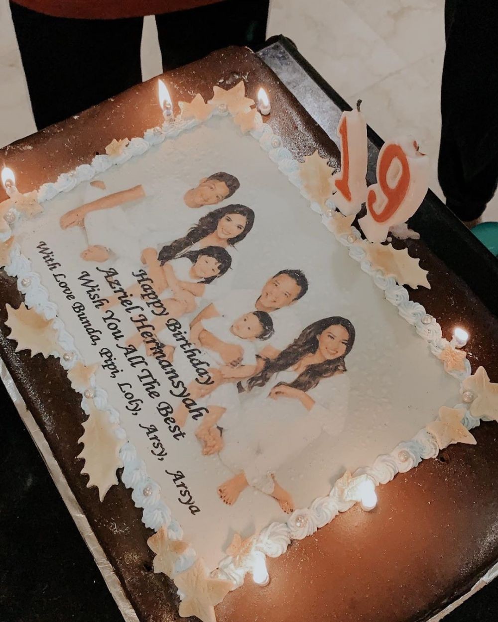 10 Potret kue ulang tahun keluarga Hermansyah, bikin sayang dimakan