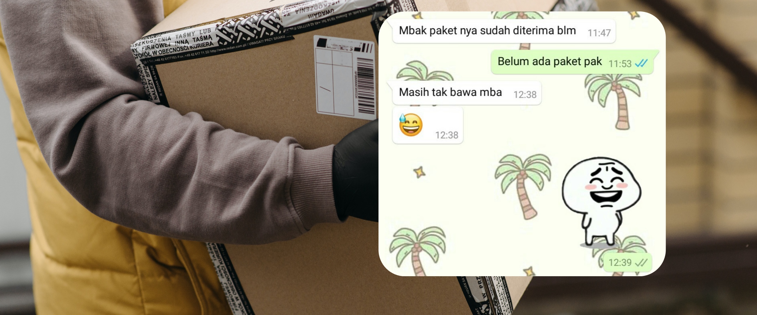 12 Balasan chat lucu mau antar paket ini endingnya bikin cekikikan