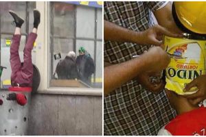 10 Potret apes orang tersangkut ini bikin linu lihatnya