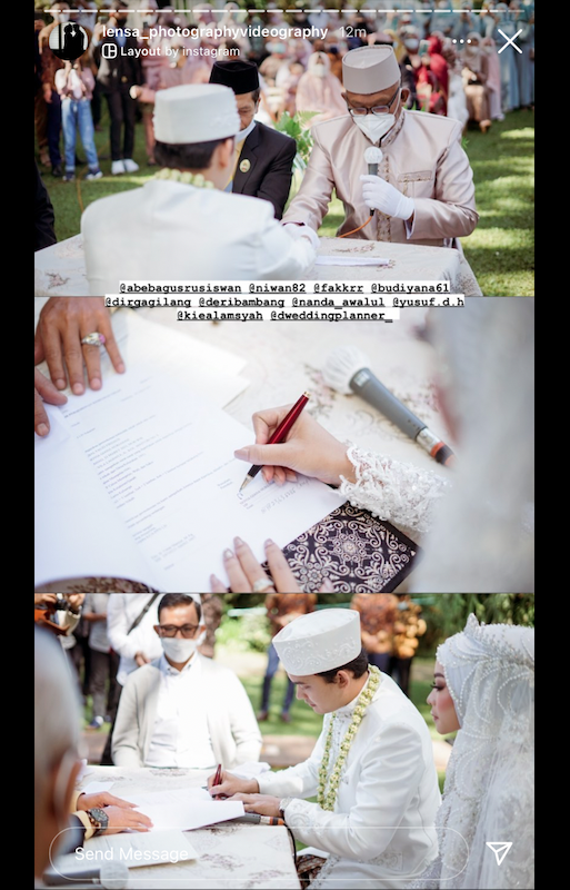 10 Momen pernikahan Ikbal Fauzi 'Ikatan Cinta', maskawinnya unik