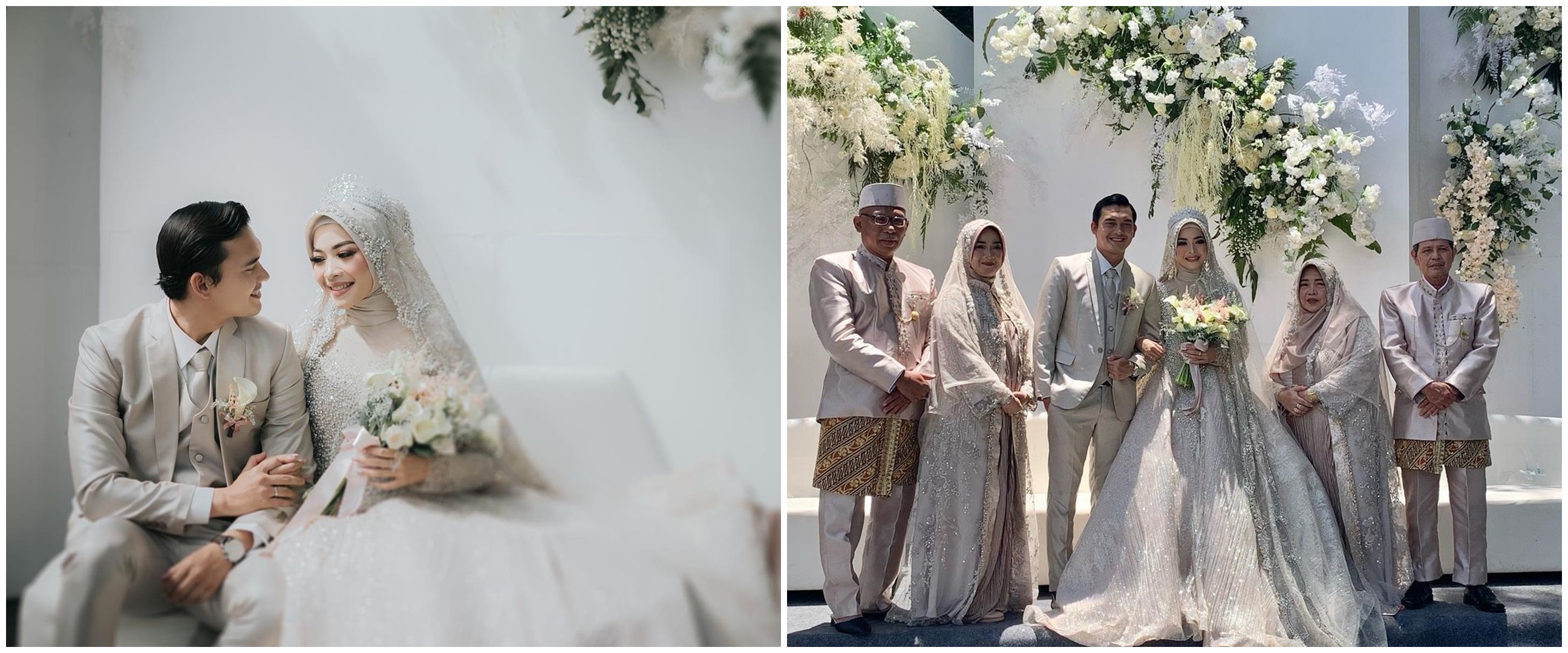 10 Momen resepsi nikahan Ikbal Fauzi 'Ikatan Cinta', bernuansa outdoor