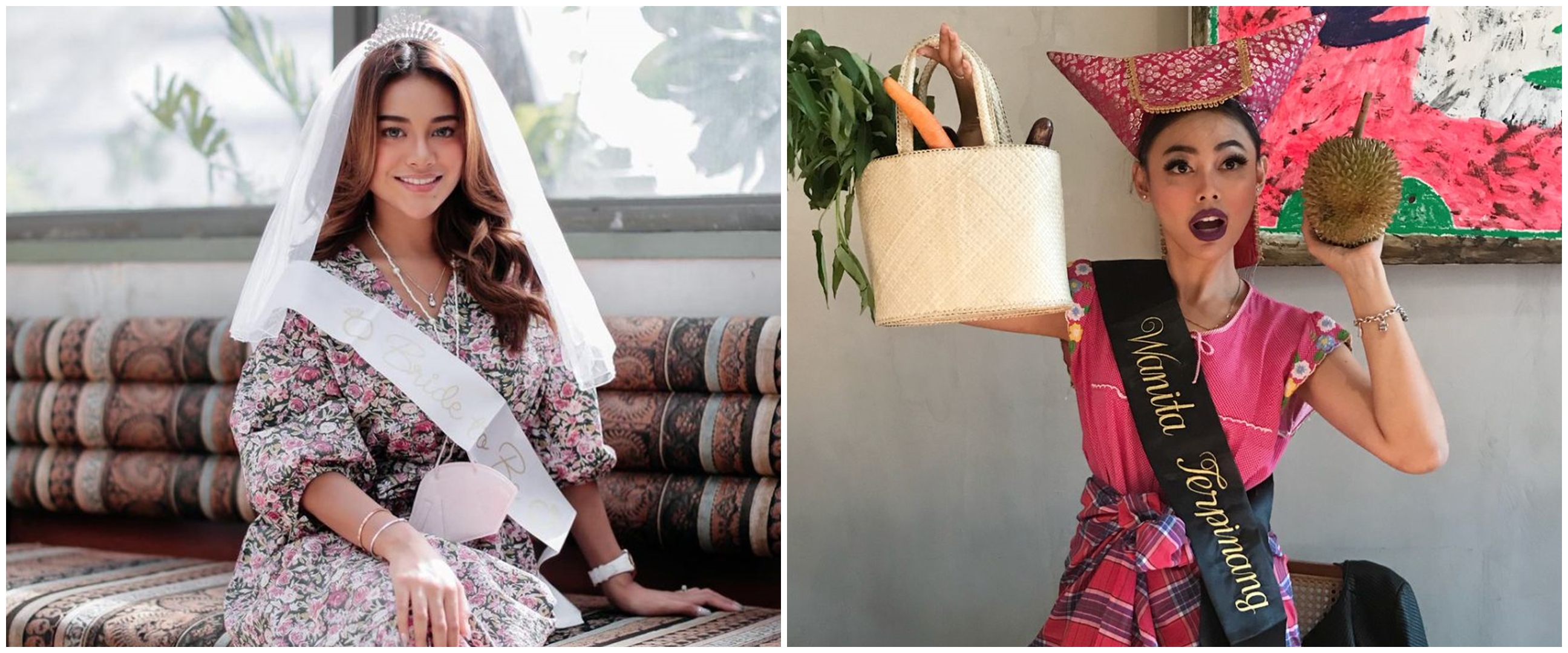 Beda penampilan 7 seleb sebelum dan sesudah dirias saat bridal shower