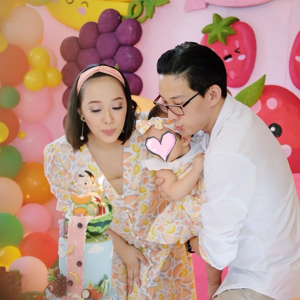  10 Momen perayaan ulang tahun Anak Yuanita Christiani, bertema buah