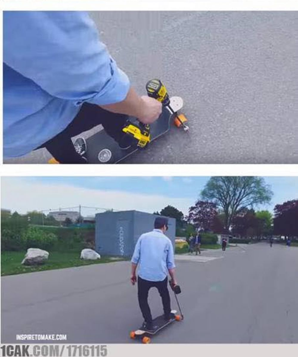 10 Aksi nyeleneh main skateboard ini nggak biasa, bikin mikir keras