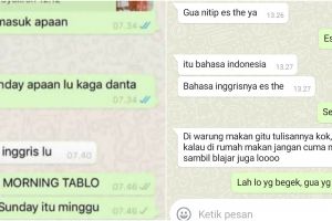 10 Chat lucu salah pakai bahasa asing, bikin ikutan kesal