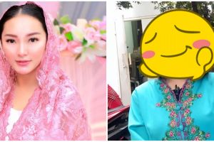 10 Pesona Zaskia Gotik pakai rambut palsu, beda dari biasanya