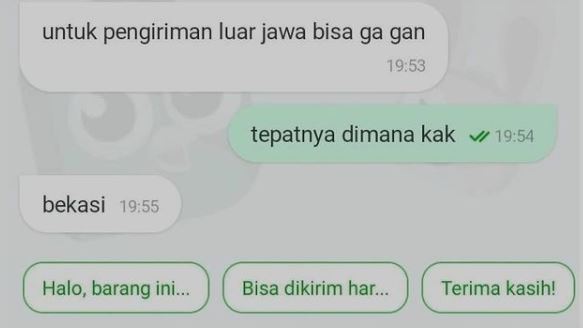 10 Chat penjual-pembeli oline shop bahas lokasi ini bikin gagal paham