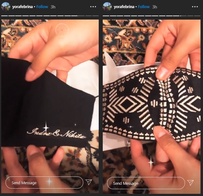 Potret isi suvenir acara lamaran 5 seleb, punya Aurel bernuansa emas