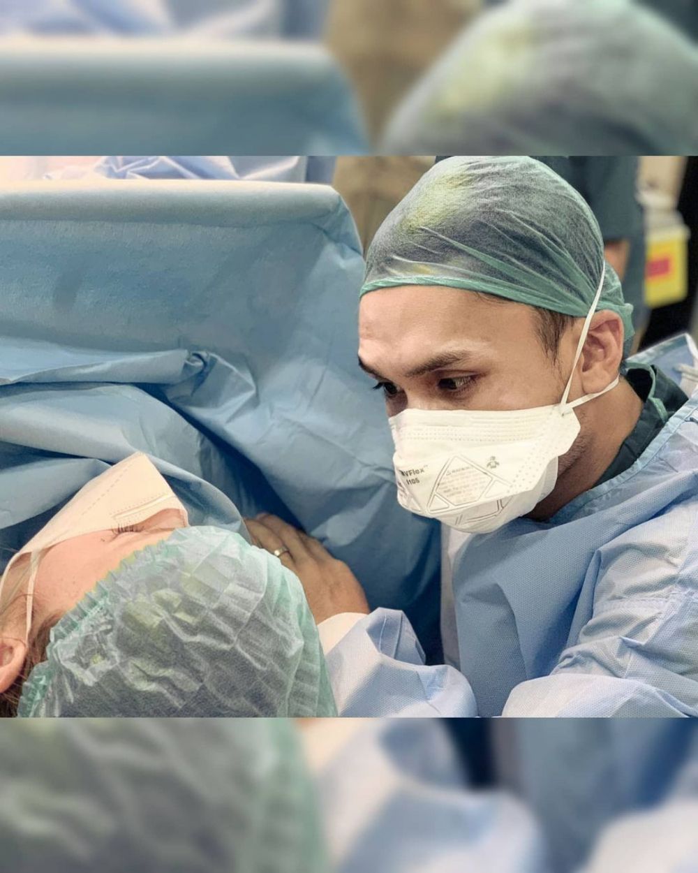 6 Momen istri Randy Pangalila melahirkan, penuh perjuangan