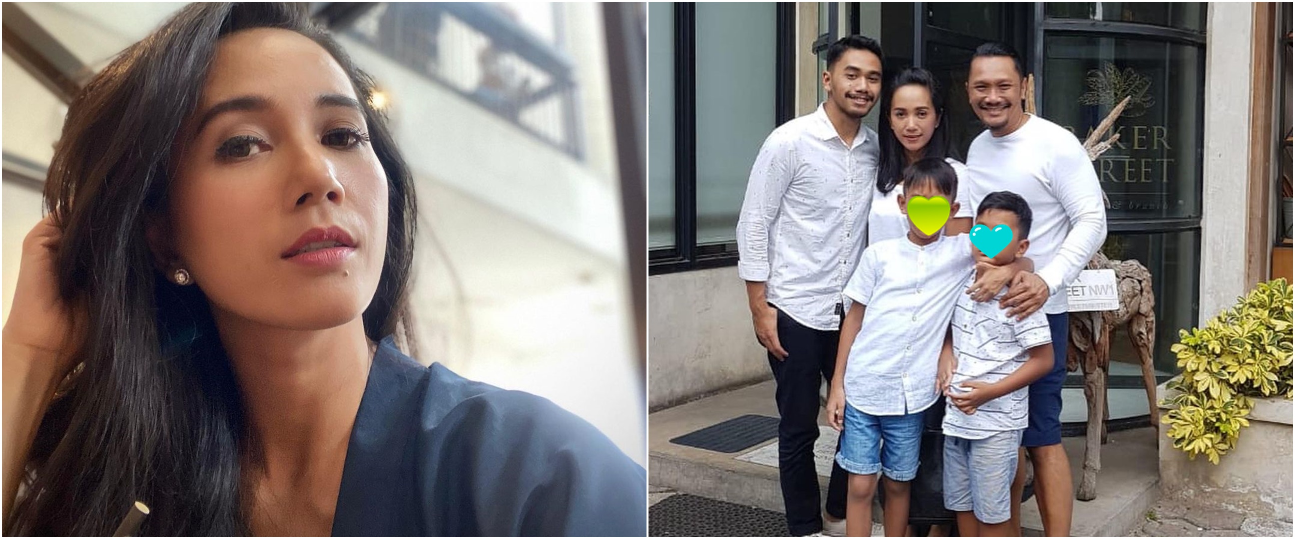 10 Potret terbaru Mira Asmara 'Jin dan Jun', jadi ibu dari tiga anak