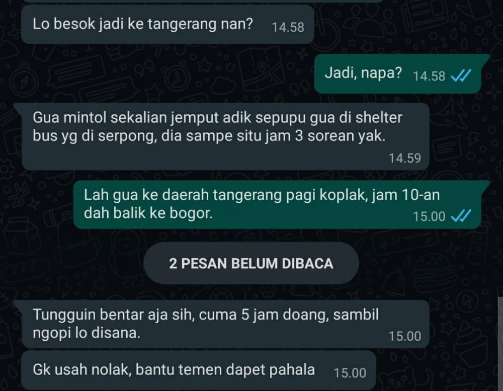 10 Chat minta tolong tapi maksa ini bikin yang baca ikutan kesel