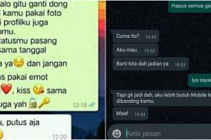 10 Chat lucu orang gagal jadian ini bikin jomblo makin meratapi nasib