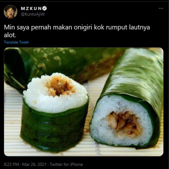 Viral guyonan receh Kunto Aji soal onigiri, lucunya bikin tepuk jidat