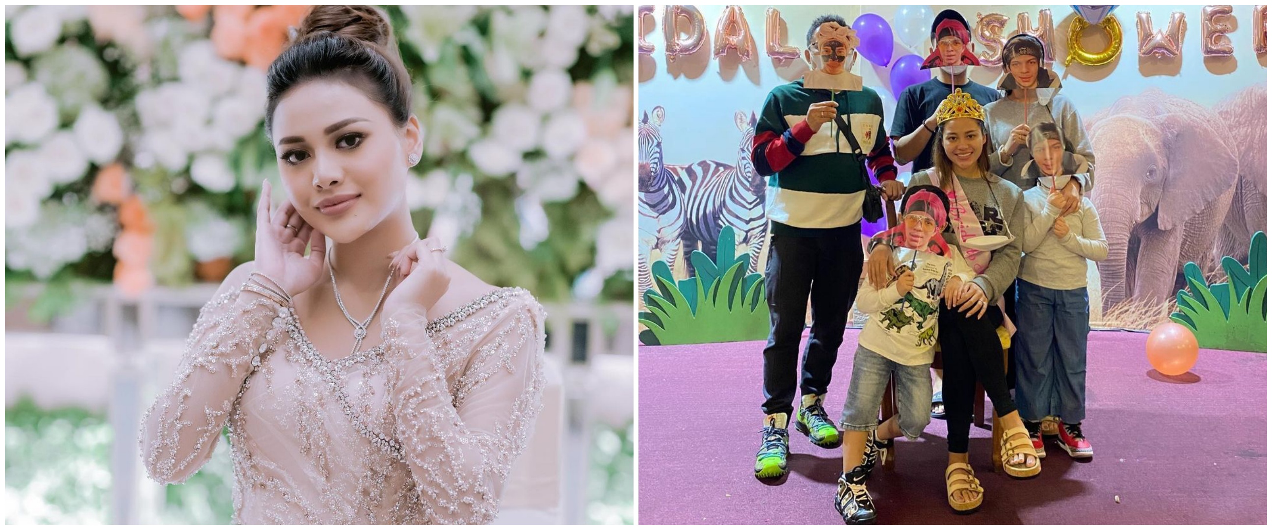 6 Momen seru kejutan bridal shower Aurel Hermansyah dari keluarga