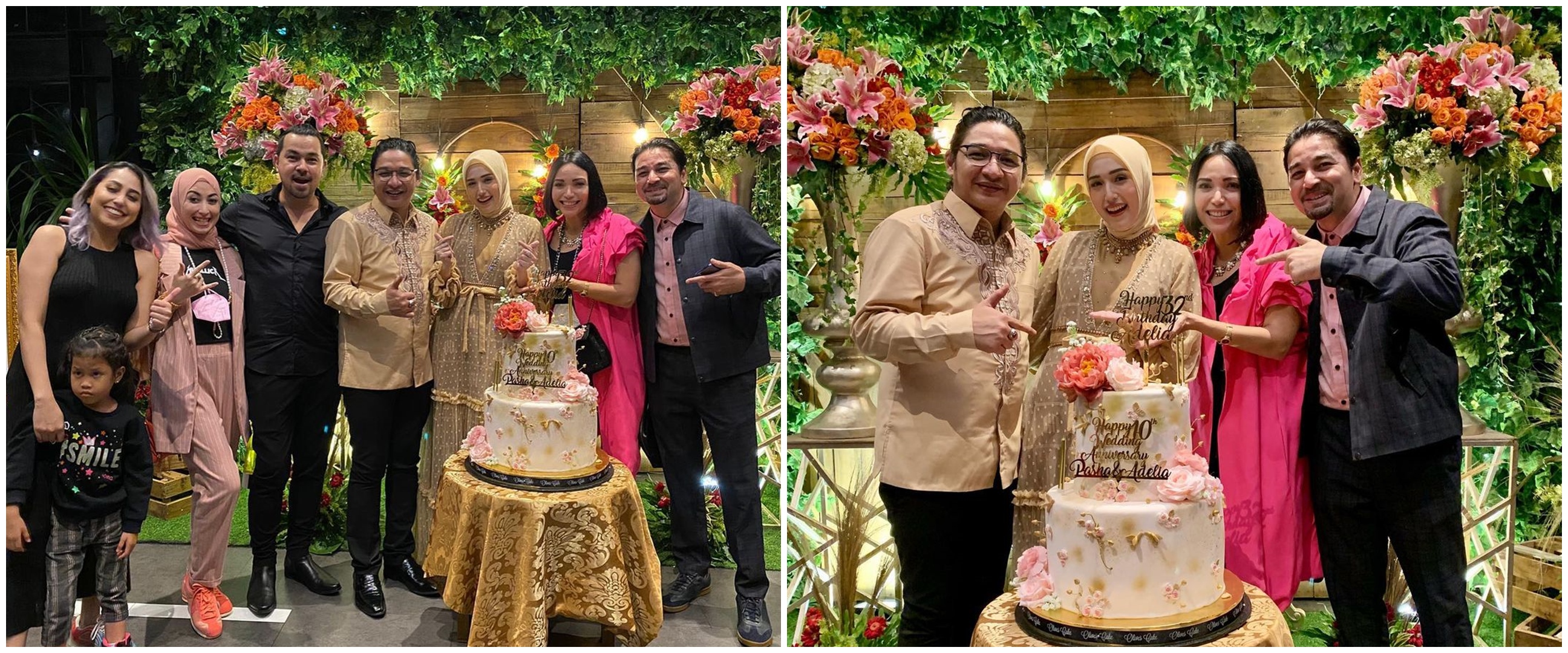 10 Momen wedding anniversary Pasha Ungu ke-10, meriah bertabur artis