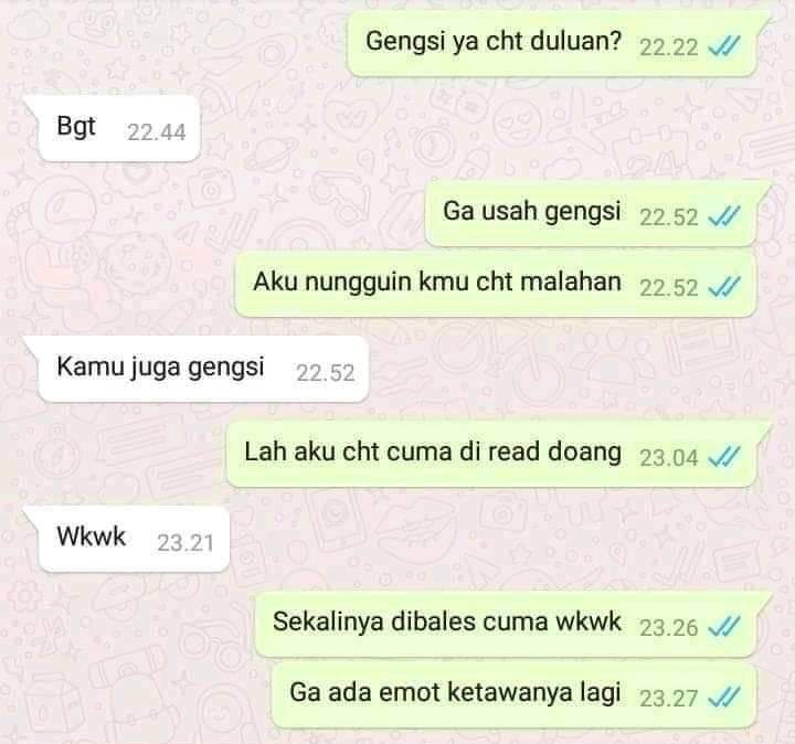 10 Chat lucu cowok usaha PDKT ini endingnya bikin senyum miris