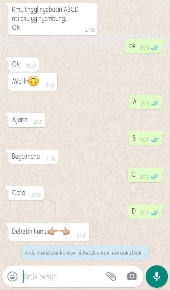 10 Chat lucu cowok usaha PDKT ini endingnya bikin senyum miris