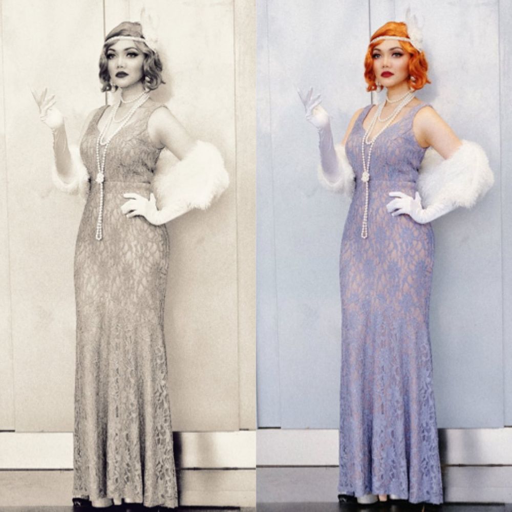 7 Gaya pemotretan Rina Nose dengan style 70-an, memukau dan manglingi