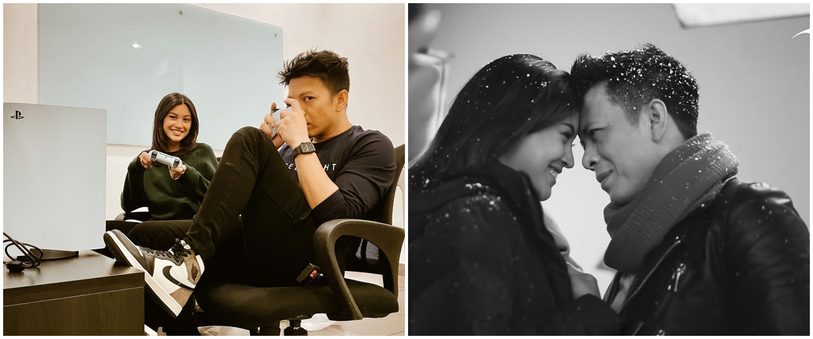 6 Potret kebersamaan Ariel Noah dan Naura Hakim, bikin baper