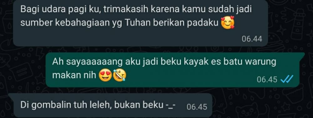 10 Balasan chat gombal dari pasangan ini bikin geleng-geleng