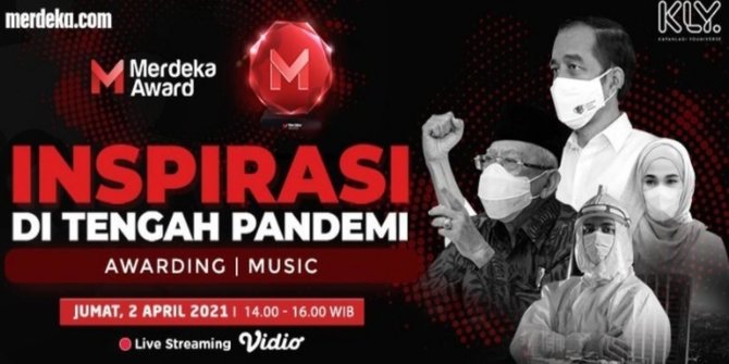 Merdeka Award 2021 live 2 April, apresiasi untuk sosok inspiratif