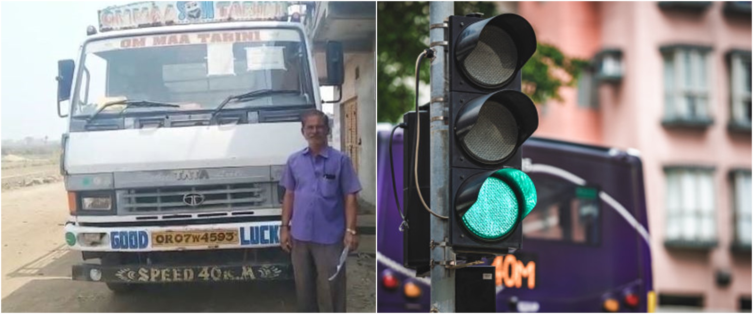 Mengemudikan truk tak pakai helm, pria ini kena tilang elektronik