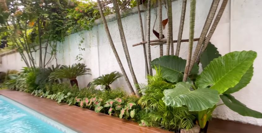 8 Penampakan halaman belakang rumah Tasyi Athasyia, bak Santorini