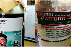 10 Tulisan lucu di kemasan minuman ini bikin haus hilang