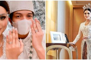 7 Potret detail penampilan Aurel Hermansyah saat akad nikah, memesona