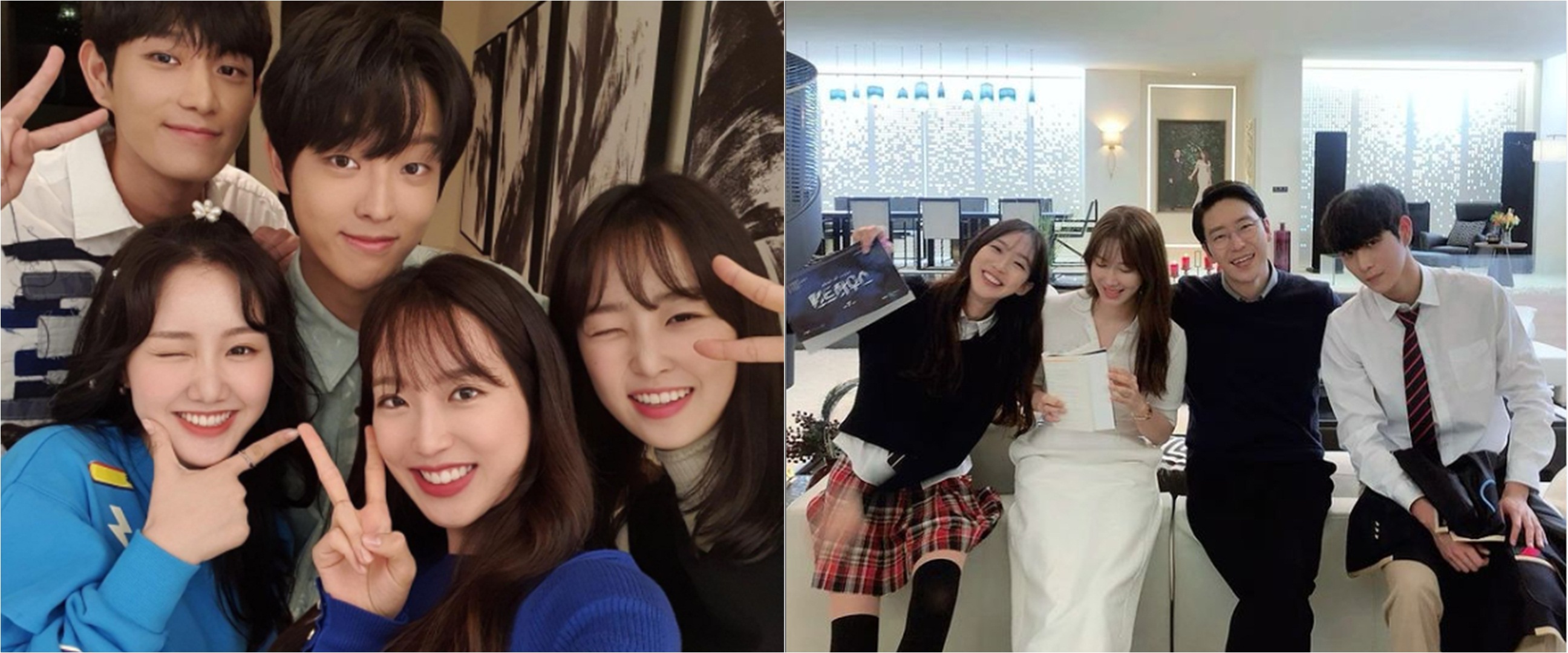 8 Potret kompak pemain drama Korea The Penthouse di luar syuting
