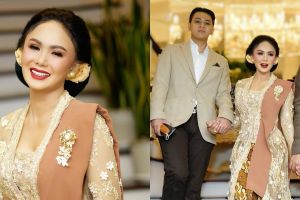 10 Gaya Yuni Shara di nikahan Atta dan Aurel, anggun maksimal