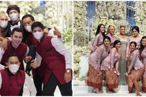 8 Potret bridesmaid dan groomsmen Atta dan Aurel, gayanya kece pol